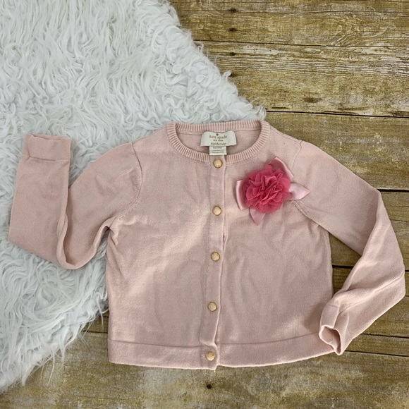 kate spade Other - Kate Spade baby Girl Pink Cardigan Sweater 24mo